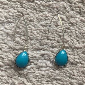 Elegant Teardrop Turquoise Earrings